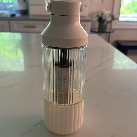 BEAST WATER HYDRATION White and Clear GLASS Water Bottle - Picture 2 of 3